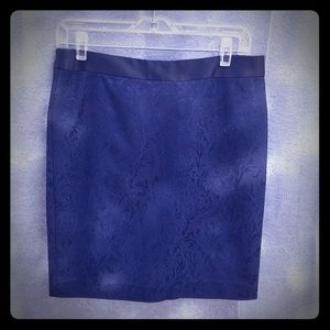 Cache navy pencil skirt 6 S
